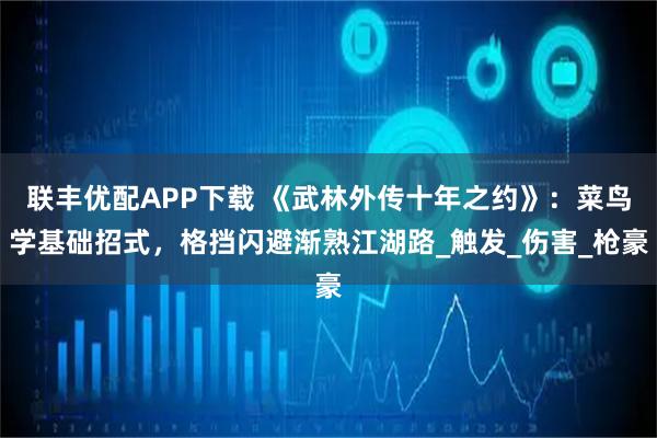 联丰优配APP下载 《武林外传十年之约》：菜鸟学基础招式，格挡闪避渐熟江湖路_触发_伤害_枪豪